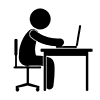 一般事務｜経理｜会計｜デスクワーク - ビジネス｜クリップアート｜フリー素材