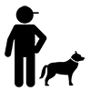 犬訓練士｜ドッグトレーナー｜動物｜訓練 - ビジネス｜クリップアート｜フリー素材