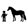 調教師｜馬｜競馬｜騎手 - ビジネス｜クリップアート｜フリー素材
