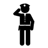 警備員｜ガードマン｜警備業務｜警備 - ビジネス｜クリップアート｜フリー素材