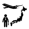 海外転勤 - ビジネス｜クリップアート｜フリー素材