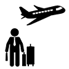 飛行機｜空港｜仕事 - ビジネス｜クリップアート｜フリー素材