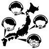 在宅｜オペレーター｜テレワーク - ビジネス｜クリップアート｜フリー素材