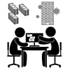 相談 / 会社経営 / 持続化給付金 - ビジネス｜クリップアート｜フリー素材